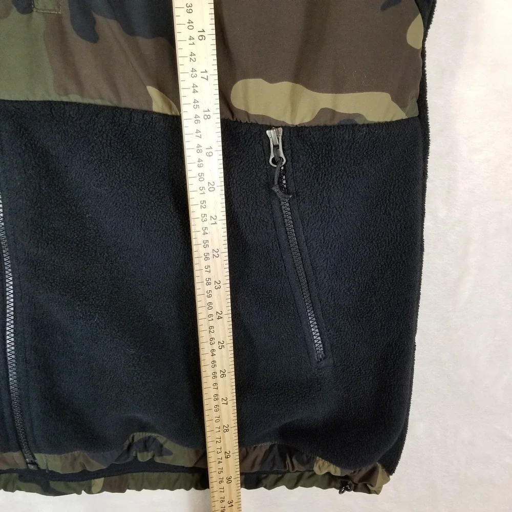 The North Face Denali Fleece Jacket Mens XXL Black Camo Full Zip Gorpcore Coat
